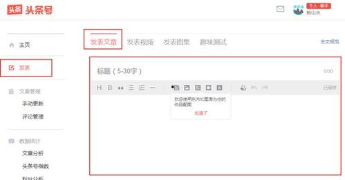 头条写完文章在哪里发布,在各大新闻平台发布文章